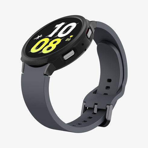 ACS06394 - Galaxy Watch 6 Classic (47mm) Case Liquid Air in matte black showing the front